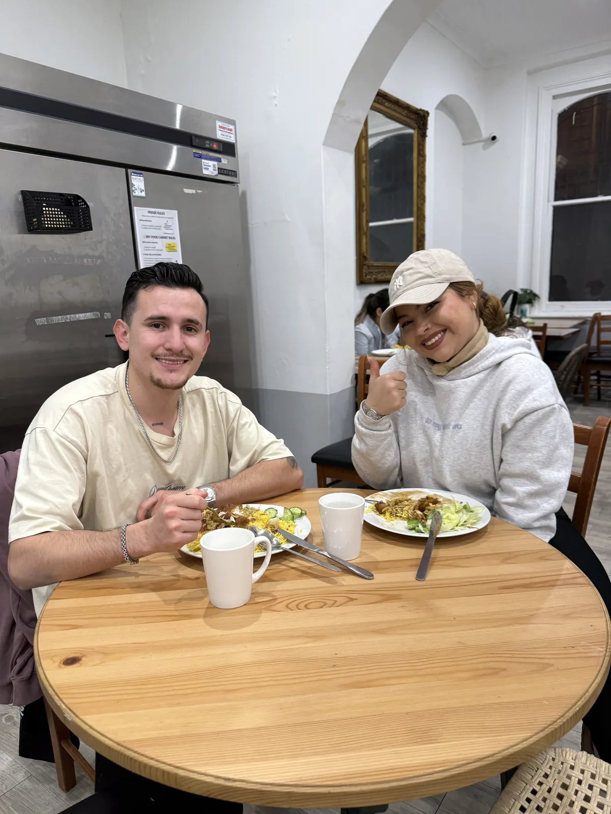 Guests sharing dinner at Azzurro